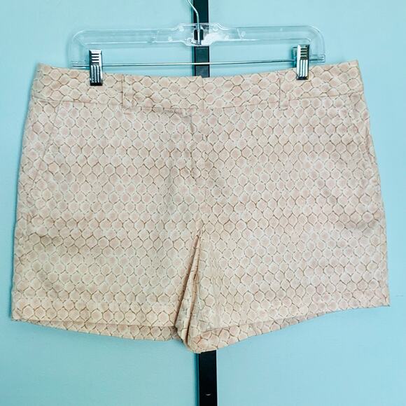 LOFT Pink Snakeskin 4" Shorts Size 10 - Picture 1 of 6